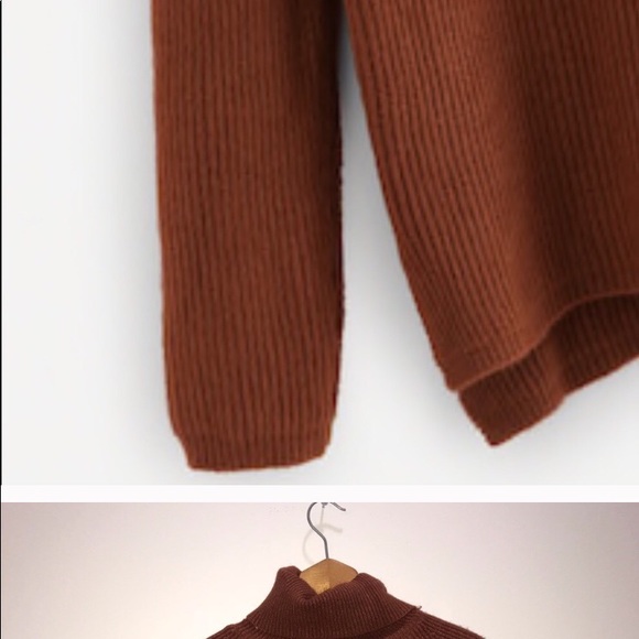 Burnt Orange Turtleneck - Picture 2 of 3